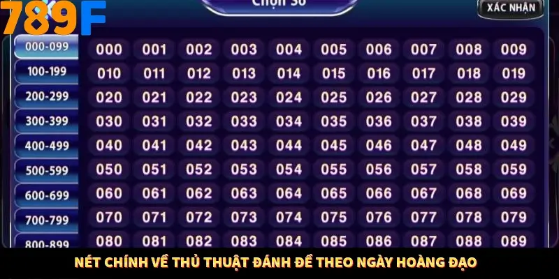 Bí Quyết Đánh Lô Khung 5 Ngày An Toàn Tại Nhà Cái 789F 10 Nét chính về thủ thuật đánh đề theo ngày hoàng đạo