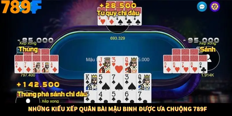 Bí Quyết Đánh Lô Khung 5 Ngày An Toàn Tại Nhà Cái 789F 11 Những kiểu xếp quân bài mậu binh được ưa chuộng 789F