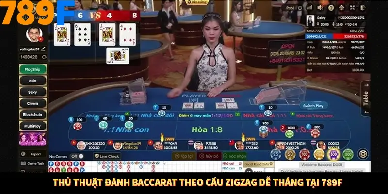 Thủ Thuật Đánh Baccarat Theo Cầu Zigzag Dễ Thắng Tại 789F